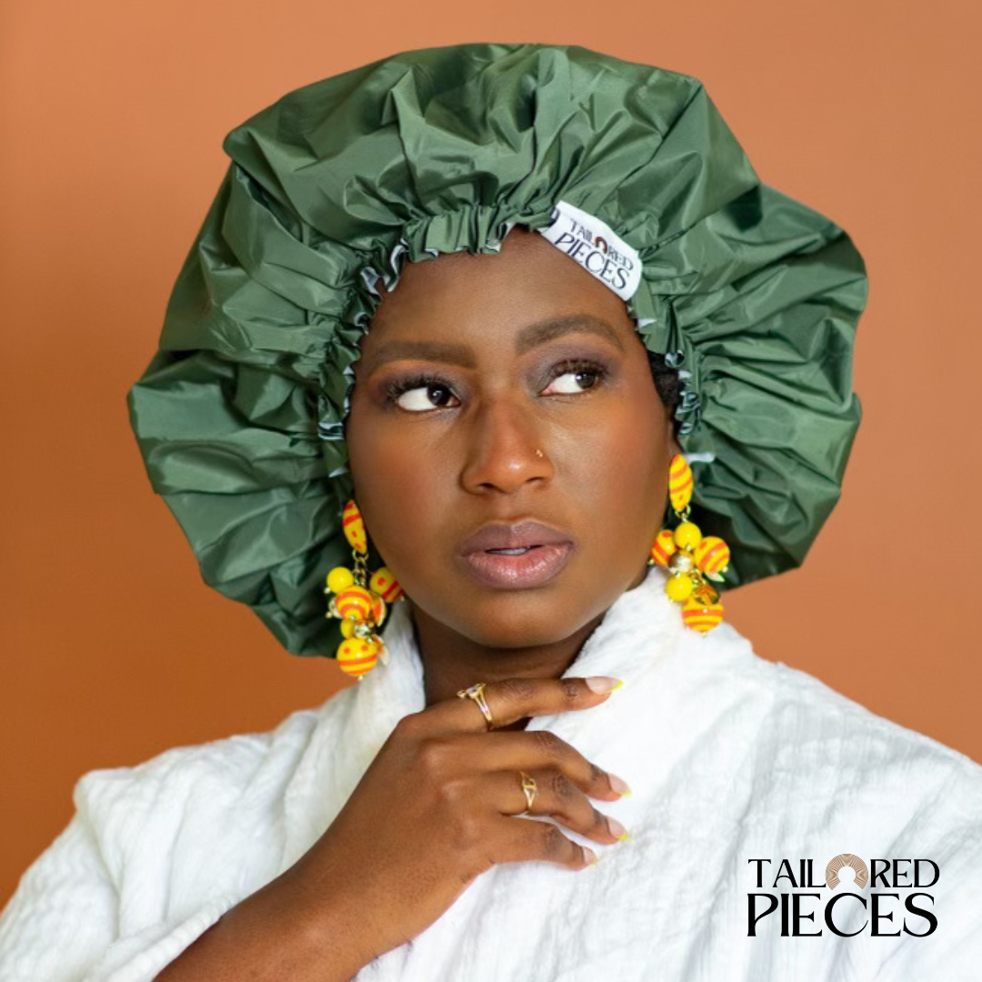 Shower Cap-Hunter Green